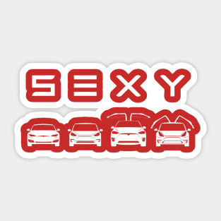 S3XY Tesla - Model S, Model 3, Model X, Model Y Sticker